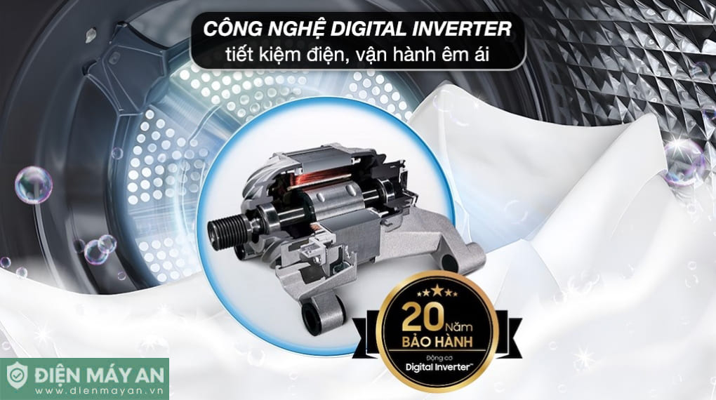 Máy giặt Samsung Inverter 13 kg WA80F13S5BSV